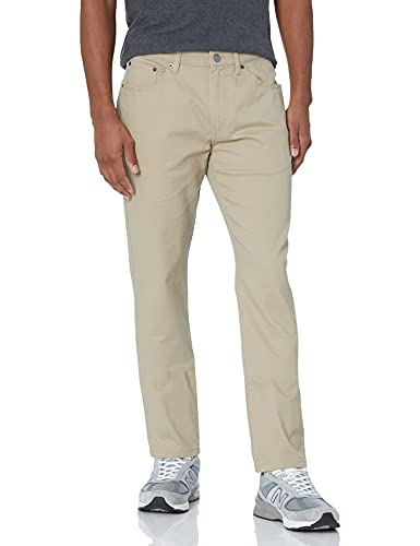 AMAZON ESSENTIALS MEN'S SLIM-FIT PANTS, SIZE 28W X 30L, KHAKI BROWN - Brand New