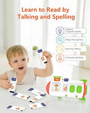 ZIKAQUQI SPELLING TALKING FLASH CARDS TODDLERS 3-8 YEARS OLD - WHITE/GREEN/RED Like New