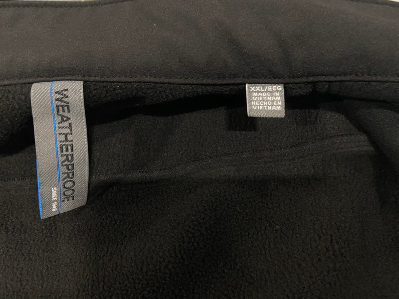 WEATHERPROOF MIDWEIGHT SOFT SHELL JACKETS FOR MEN - 2X-LARGE - BLACK - Brand New