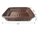 Colorbasket Rectangular Thick Trim Storage Basket (Brown) - Brand New