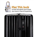 MIAMI CARRYON OCEAN 20 INCH POLYCARBONATE CARRY-ON SUITCASE CARE KIT - BLACK - Like New