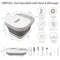 UNIFULL Foot Spa Bath Heat Massage Rollers Bubble Foot Pedicure Kit - WHITE - Like New