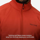 MARMOT MEN'S LECONTE FLEECE 1/2 ZIP PULLOVER JACKET, SIZE 2XL - SUMAC - Brand New