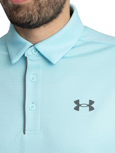 UNDER ARMOUR TEVH POLO LOOSE MEN 2XL BLUE - Like New