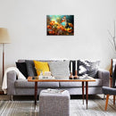 DEORAIO Flower ButterflyWall Canvas Wall Art Colorful Scenery - B0DB1XQH3C - Brand New