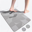 Ude-licate Stone Bath Mat, Diatomaceous Earth, Super Absorbent Bath Mat - Like New