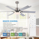 PARROT UNCLE F8253110V 60 INCH LARGE CEILING FAN- SILVER - Like New