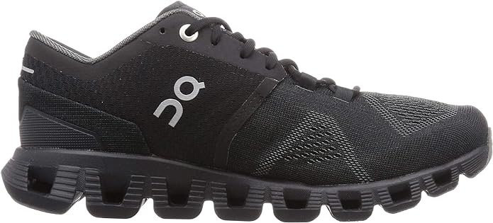 40.99701 On Running Women's Cloud X Sneakers BLACK/ASPHALT 5 - Like New