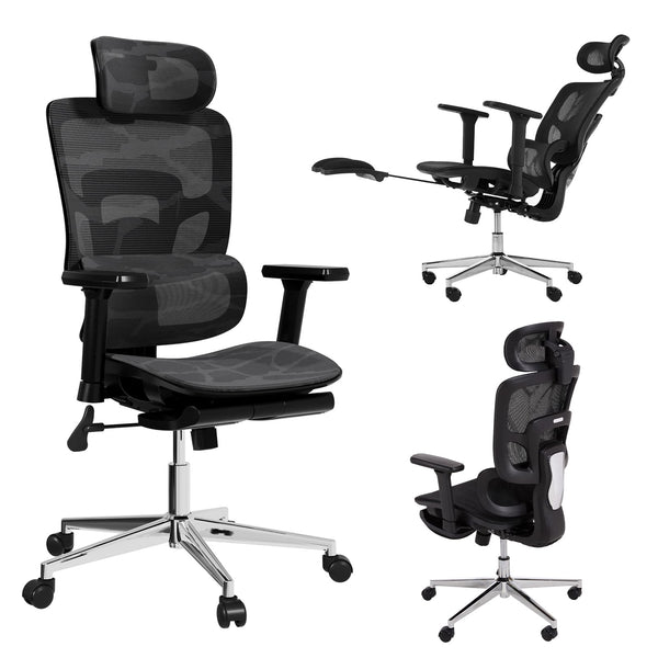 Novilla Ergonomic Office Chair - Adjustable Headrest & Lumbar Support - Like New