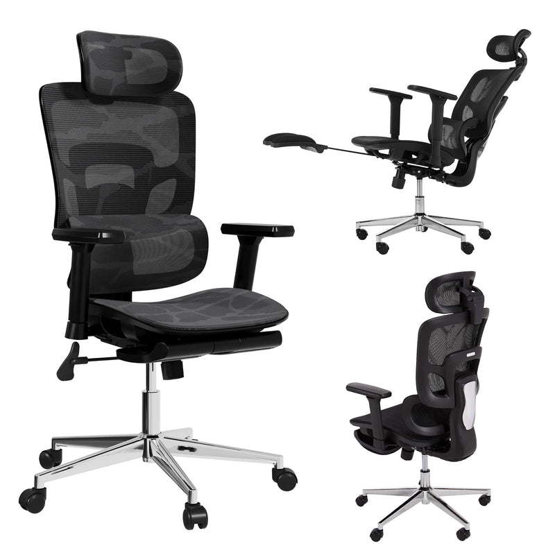 Novilla Ergonomic Office Chair - Adjustable Headrest & Lumbar Support - Like New