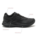 REEBOK WOMEN'S WALK ULTRA 7 DMX MAX SHOE BLACK SIZE 6.5 - Brand New