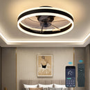 SUNCOJIA CEILING FANS WITH LIGHTS AND REMOTE DIMMABLE LED FSD-BLACK - Like New