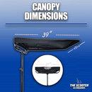 Sunshade Canopy for Mobility Scooters Easy Removable Rain - B0CD8PRY6H - Black - Brand New