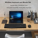 Wireless Keyboard and Mouse Combo, Spill Resistant, B09CY4Y1QK - Black - Like New