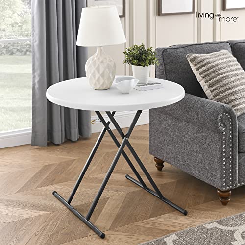 LIVING AND MORE ROUND TABLE 32" X - WHITE - Like New