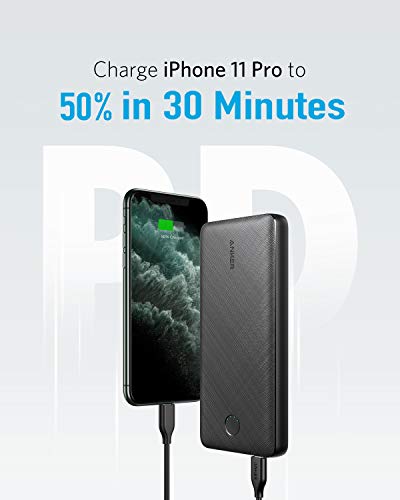 ANKER USB C POWER BANK PF POWERCORE ESSENTIAL 20000 PD 18W A1281 - BLACK - Like New