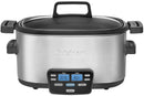 CUISINART 3-IN-1 COOK CENTRAL 6-QUART MULTI-COOKER MSC-600 NAS - SILVER - Like New