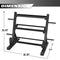 ELEVENS DUMBBELL RACK MULTIFUNCTIONAL WEIGHT STAND HOME GYM - BLACK - Like New