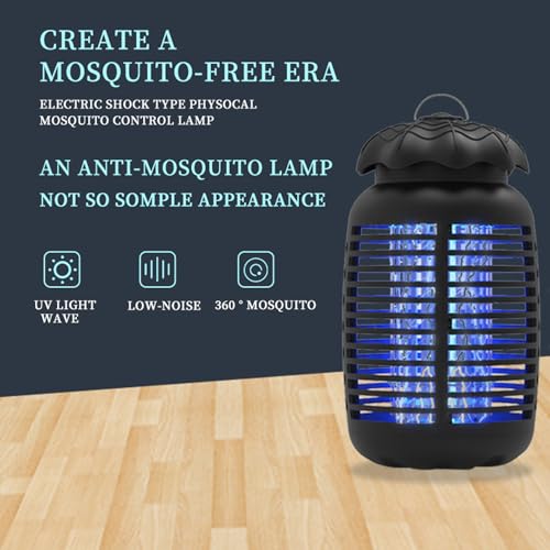 HECO ARMOR BUG ZAPPER OUTDOOR MOSQUITO ZAPPER ELECTRIC SK186 - BLACK - Like New