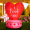 Glitzhome 5ft Inflatable Heart Arrow Blow Yard Holiday Decor - Pink/Red - Brand New