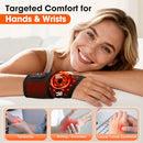 BAISEMAIN CORDLESS WRIST HAND HEATING PAD MASSAGE FOR CARPAL TUNNEL - BLACK - Brand New