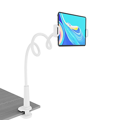 LAMICALL TABLET STAND HOLDER MOUNT HOLDER CLIP WITH GRIP FLEXIBLE LS01 - WHITE - Like New