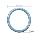 ATMOMO Microfiber Leather Car Steering Wheel Cover Universal Fit 15 Inch - Blue - Brand New