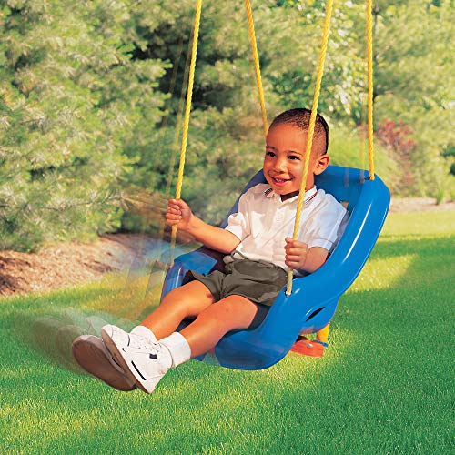 LITTLE TIKES 2-IN-1 SNUG & SECURE SWING - BLUE - Like New