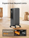 Dreo Oil Radiator Electric Radiant Heaters Large Room Remote - Scratch & Dent