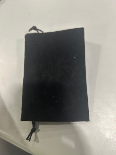 AESTIVATE SINGLE LARGE VELVET DRAWSTRING POUCH, VELVET BAG 8×10 INCH - BLACK - Like New