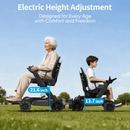 TIVARO EW8001 PRO ELICTRIC WHEEL CHAIR - BLACK - Like New