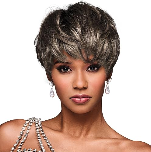 HAIRUWEAR KIM KIMBLE JADA SHORT LAYERED BOYCUT WIG, CAP MC119 23SS SWEET CREAM - Brand New