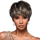 HAIRUWEAR KIM KIMBLE JADA SHORT LAYERED BOYCUT WIG AVERAGE CAP - SWEET CREAM - Like New