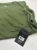 BLUE ICE WAFFLE KNIT LONG SLEEVE SHIRT - SIZE: MEN L - OLIVE - Brand New