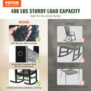 VEVOR Porch Rocker, HIPS Outdoor Rocking Chair, High Back Patio Rocking Chair - Like New