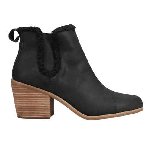 10016857 TOMS WOMENS EVERLY PULL ON ANKLE BOOTS - SIZE: WOMEN 9 - BLACK - Like New
