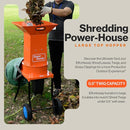 SuperHandy Leaf Mulcher Shredder Electric Green Heavy Duty 120V AC 11" - ORANGE - Like New
