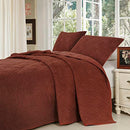 B0BW97V2B9 DOWN HOME 3 Pieces Chenille Quilt Set Modern Diamond Stitch KING - Brand New