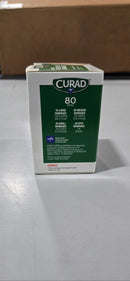 CURAD SHEER ASSORTED BANDAGES, LESS NOTICEABLE ON SKIN, 4-SIDED SEAL,80 BANDAGES - Brand New