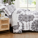 SOUTHSHORE FINE LIVING INC. OVERSIZED DUVET COVER INFINITY GRAY RM138098 - Like New
