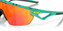 OAKLEY SPHAERA SUNGLASSES 130MM, 3N - MATTE CELESTE/BLACK NEURON/RUBY - Like New
