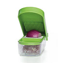 PREP SOLUTIONS PREPSOLUTIONS ONION CHOPPER AND DICER, Green/White - Like New