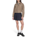 LEVI'S WOMEN'S FAUX LEATHER BOMBER WITH LAYDOWN COLLAR - SIZE : L - TAN - Brand New