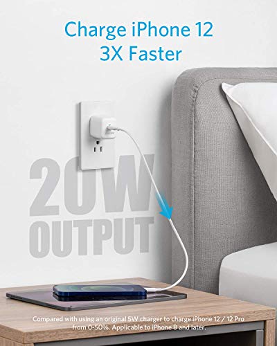 Anker USB C Charger 20W PIQ 3.0 Fast Charger A2632 - White Like New