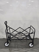LASHAKE COLLAPSIBLE WAGON CARTS FOLDABLE WAGON CART - BLACK/WHITE - Like New