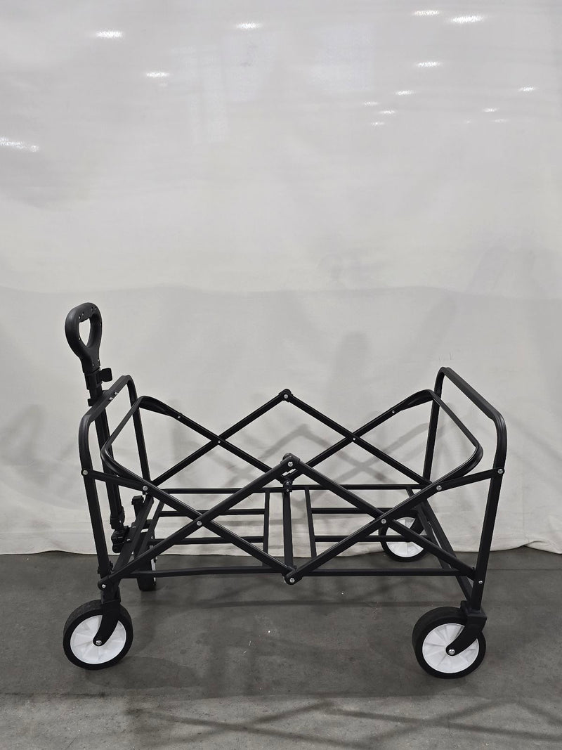 LASHAKE COLLAPSIBLE WAGON CARTS FOLDABLE WAGON CART - BLACK/WHITE - Like New