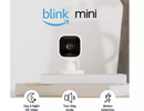 BLINK (2-PACK) BLINK MINI INDOOR SECURITY CAMERA 1080P HD VIDEO - WHITE - Like New