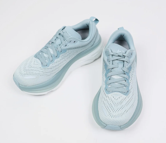 1127952 HOKA ONE ONE Womens Bondi 8 Textile Cloud Blue/Ice Flow - Scratch & Dent