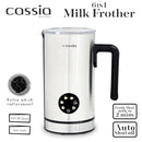 CASSIA ELECTRIC MILK FROTHER WITH 6-IN-1 FUNCTIONS HOT& COLD FOAM CHOCOLATE - Like New
