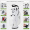UNIHIMAL LIGHTWEIGHT GOLF STAND BAG WITH 5 WAY DIVIDERS 5GOLFSTANDBAG WHITE - Like New